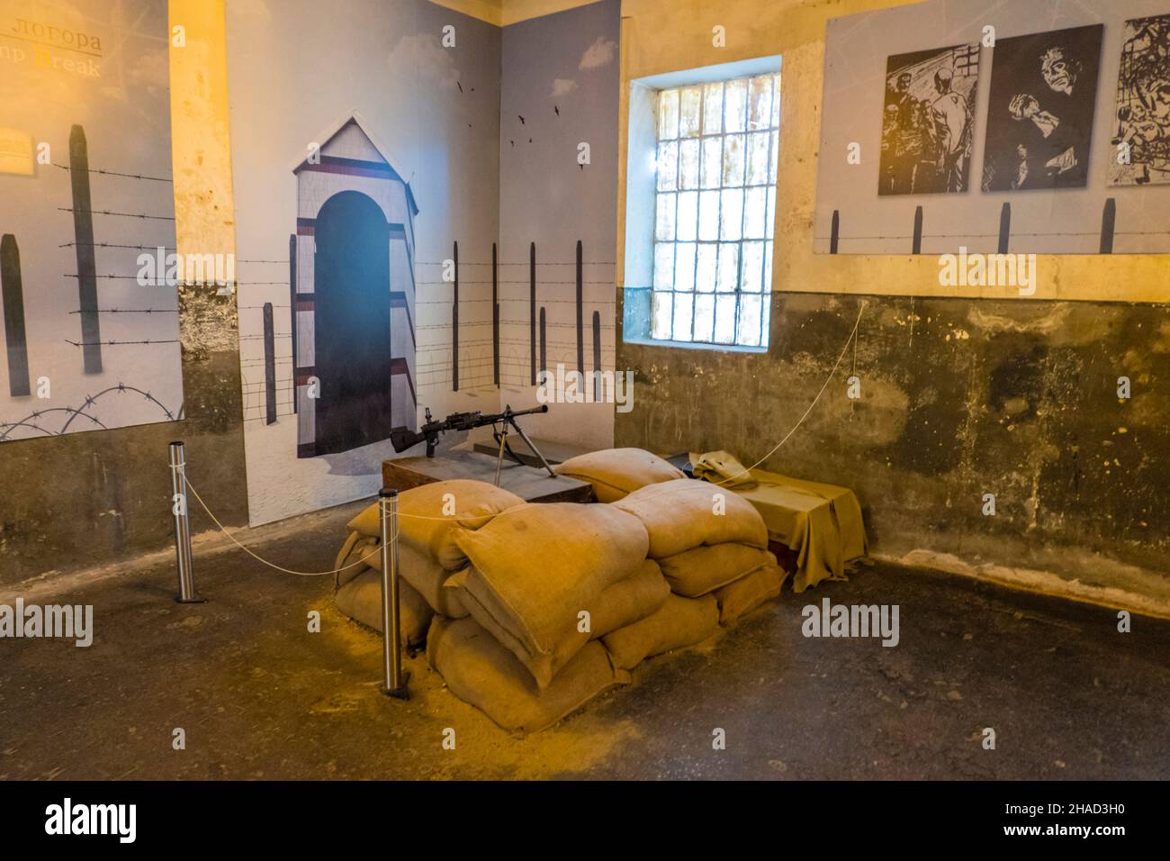 Logor Crveni krst, Konzentrationslager des Roten Kreuzes, Niš, Serbien Stockfoto