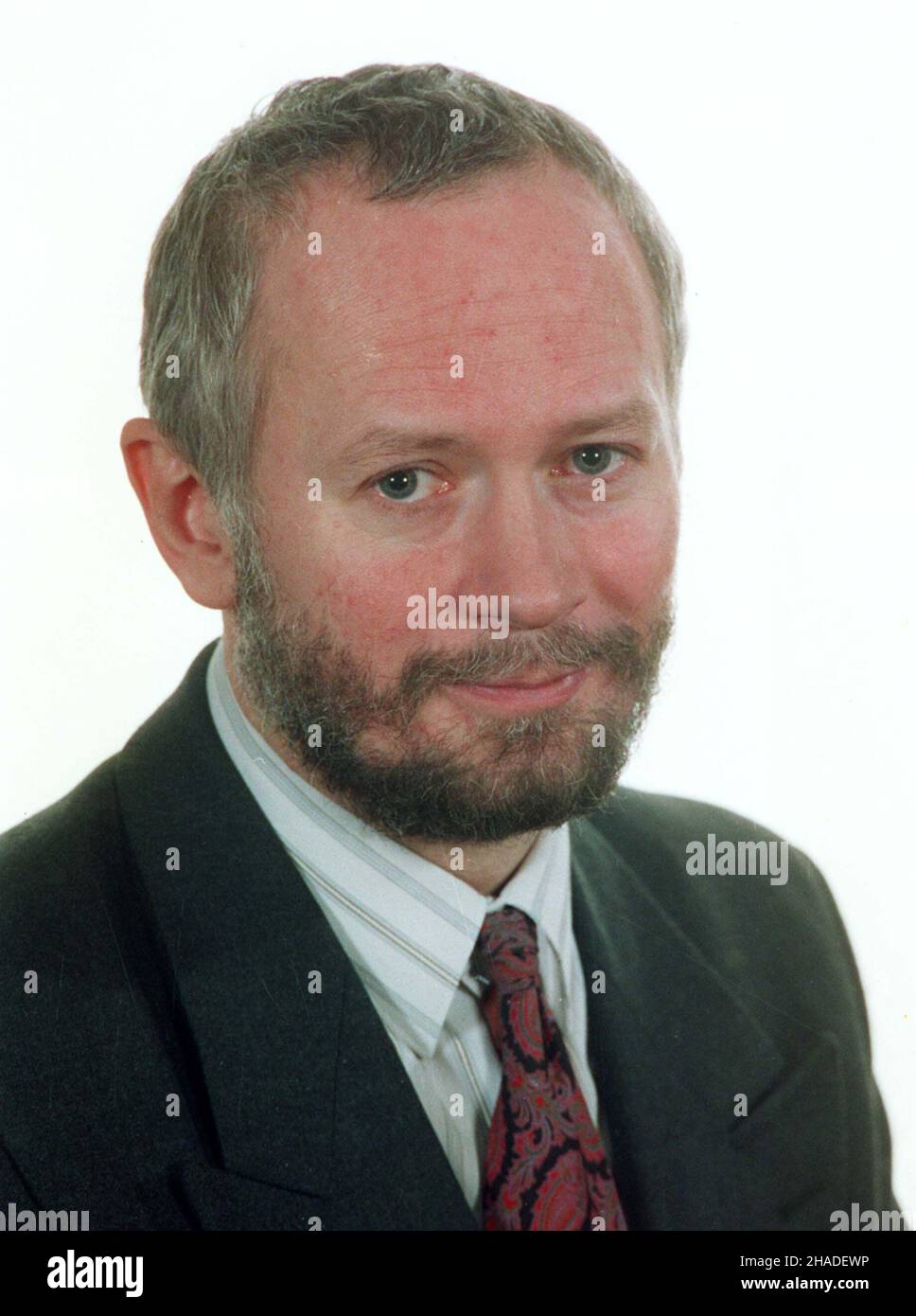 Warszawa, 21.10.1992. Micha³ Boni, wiceminister Pracy. (herr) PAP/Piotr Teodor Walczak Warschau, 21.10.1992. Michal Boni, Vizeminister für Arbeit. (herr) PAP/Piotr Teodor Walczak Stockfoto
