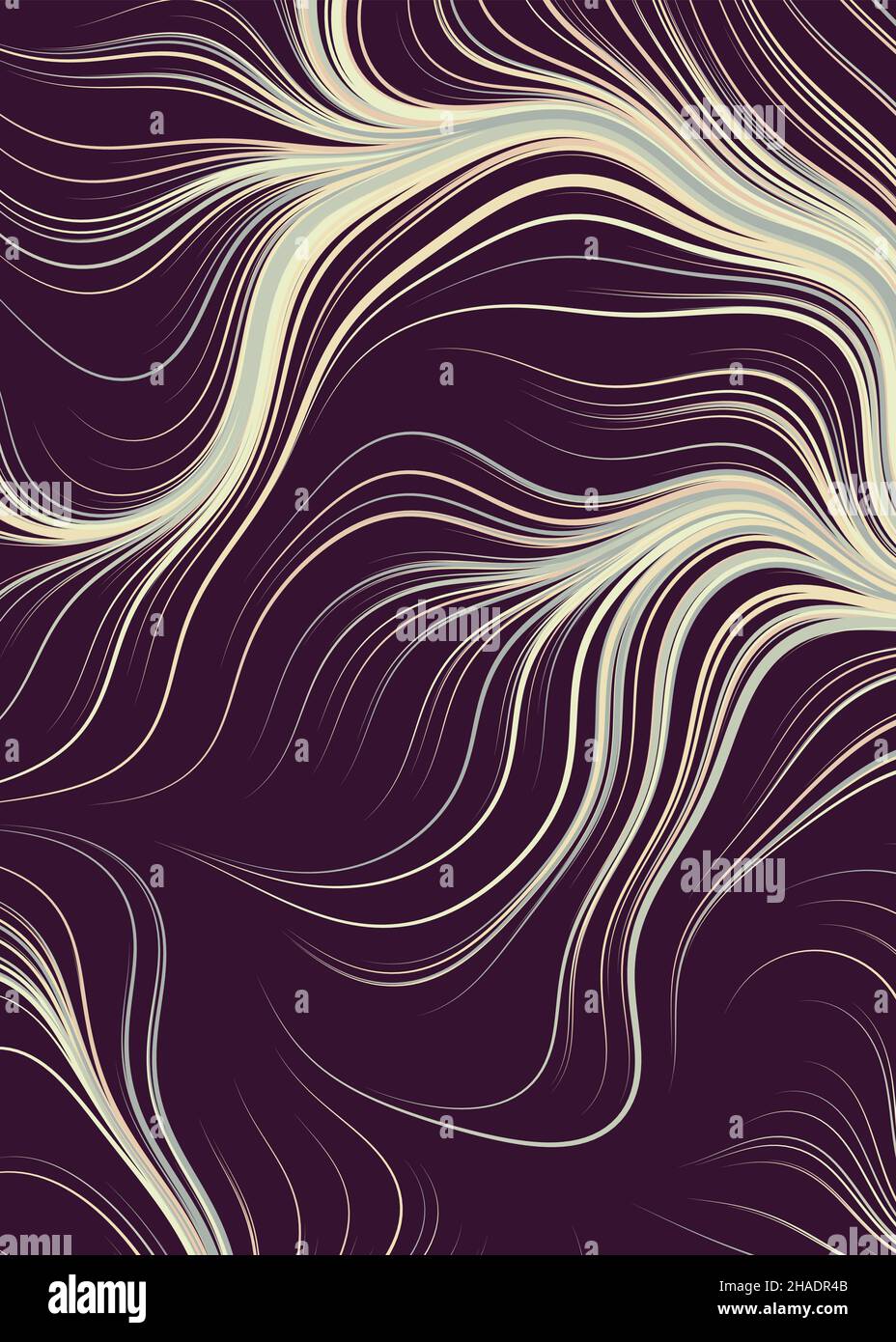 Abstrakte Perlinnoise geometrische generative computergestützte Kunstdarstellung Stock Vektor