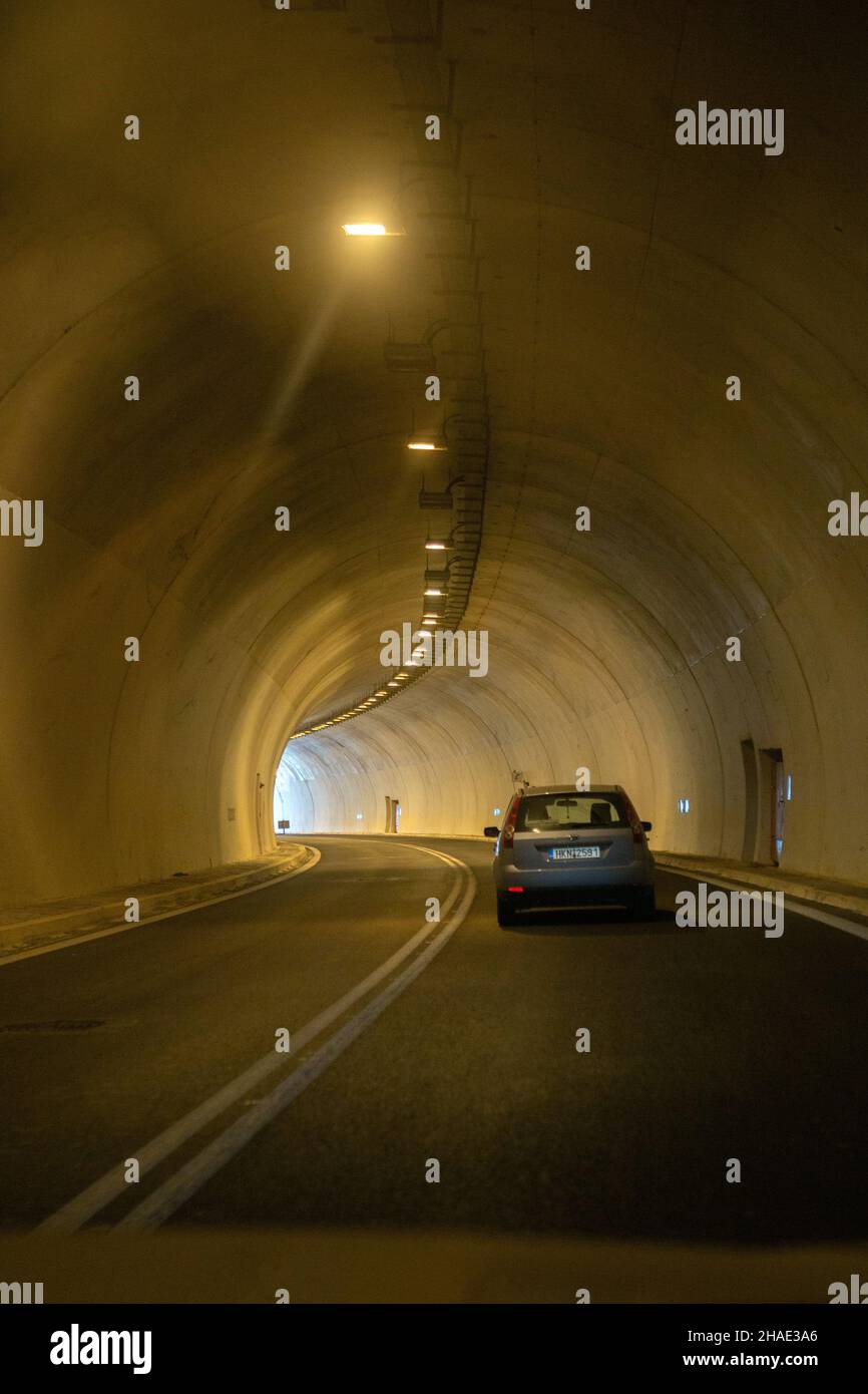 Autofahren auf Kreta Stockfoto