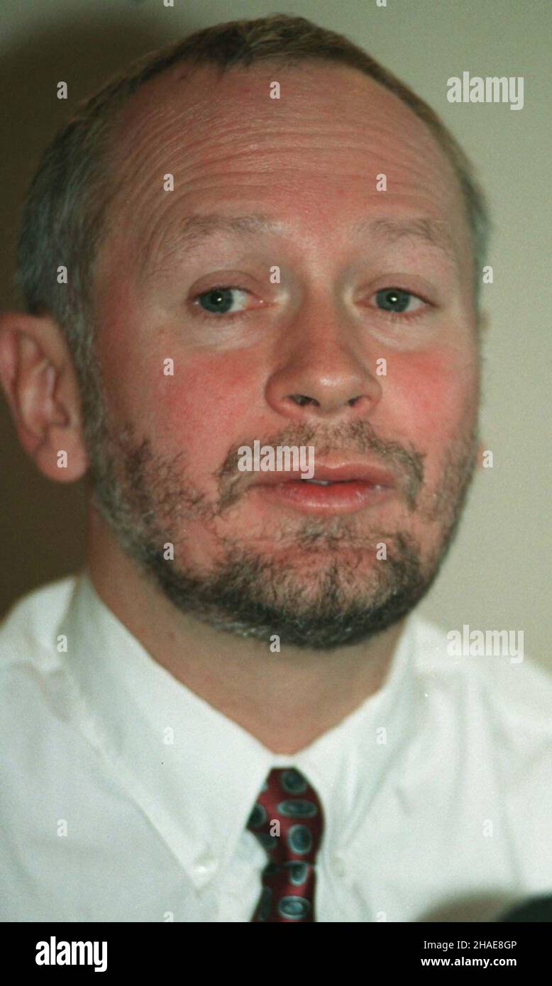 Polska, 1999. Micha³ Boni, by³y Minister, szef gabinetu politycznego ministra pracy i polityki socjalnej. (kruu) PAP/CAF/Adam Urbanek ***dok³adna Data i miejsce wydarzenia nie ustalone*** Polen, 1999. Michal Boni, polnischer Politiker, Leiter der Berater des Ministers für Arbeit und Sozialpolitik. (kruu) ***Termin und Ort unbekannt*** Stockfoto