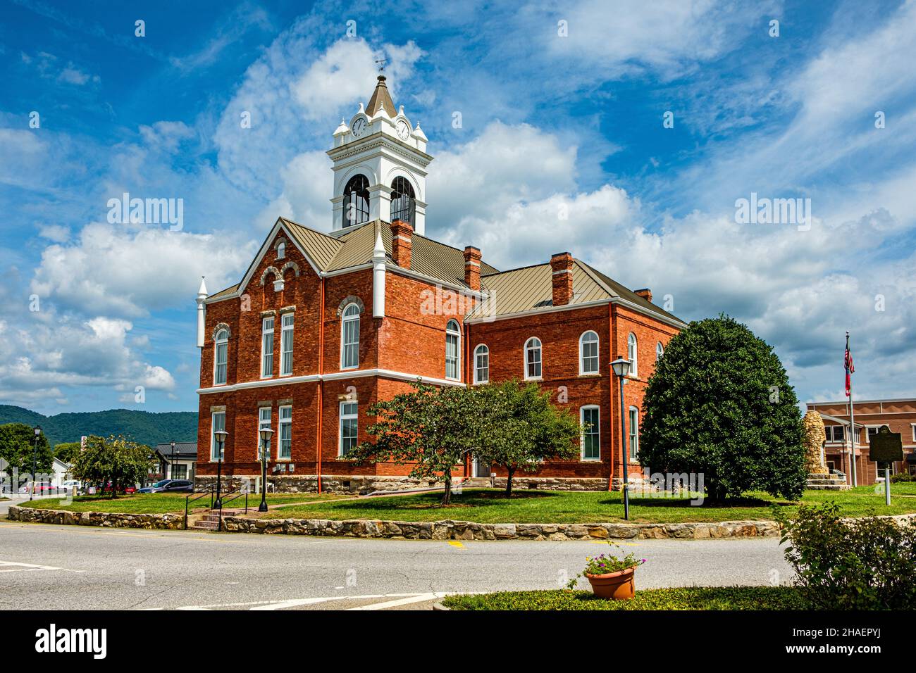 Union County Historic Courthouse, Town Square, Blairsville, Georgia Stockfoto