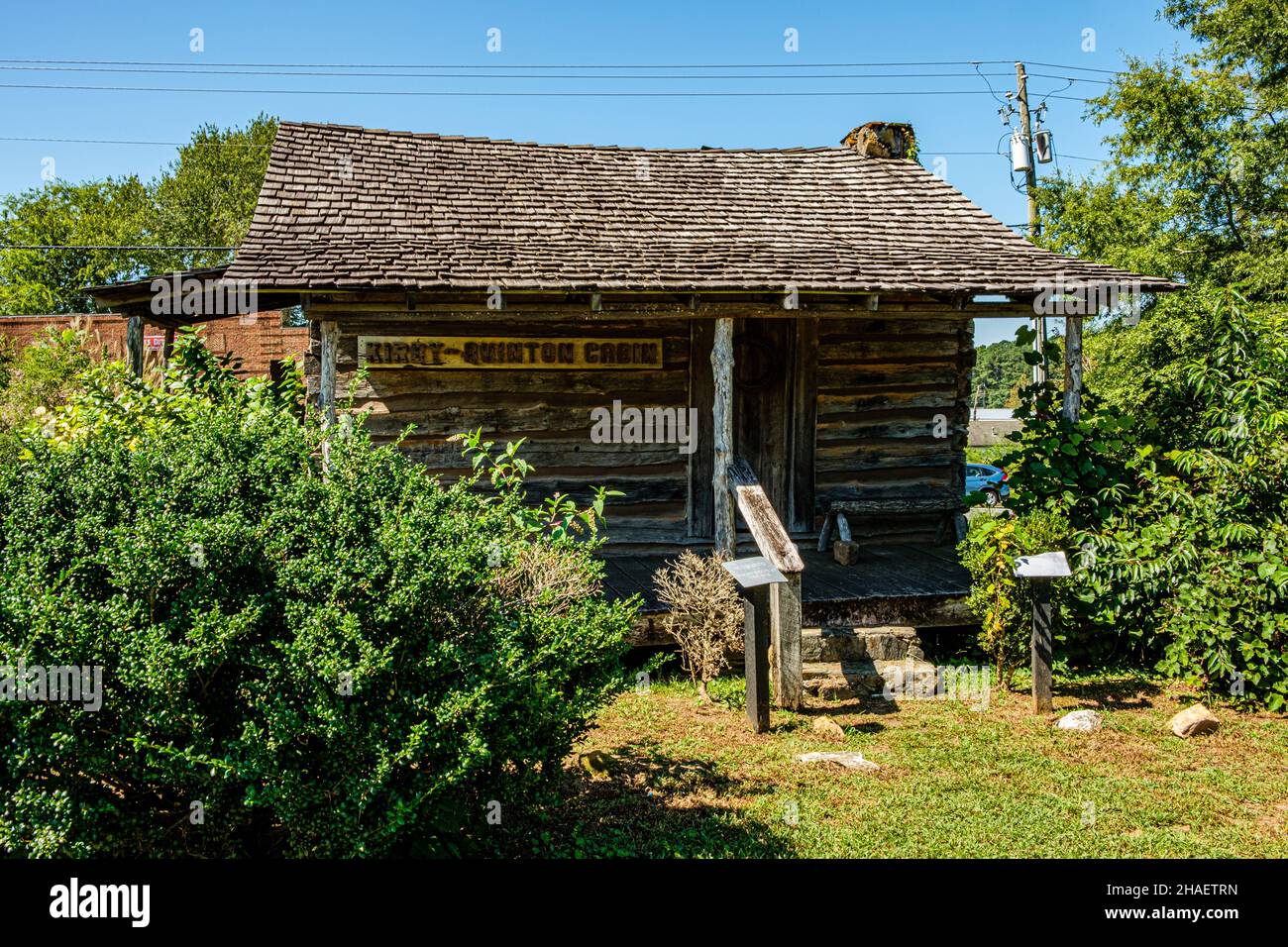 Kirby-Quinton Cabin, North Main Street, Jasper, Georgia Stockfoto