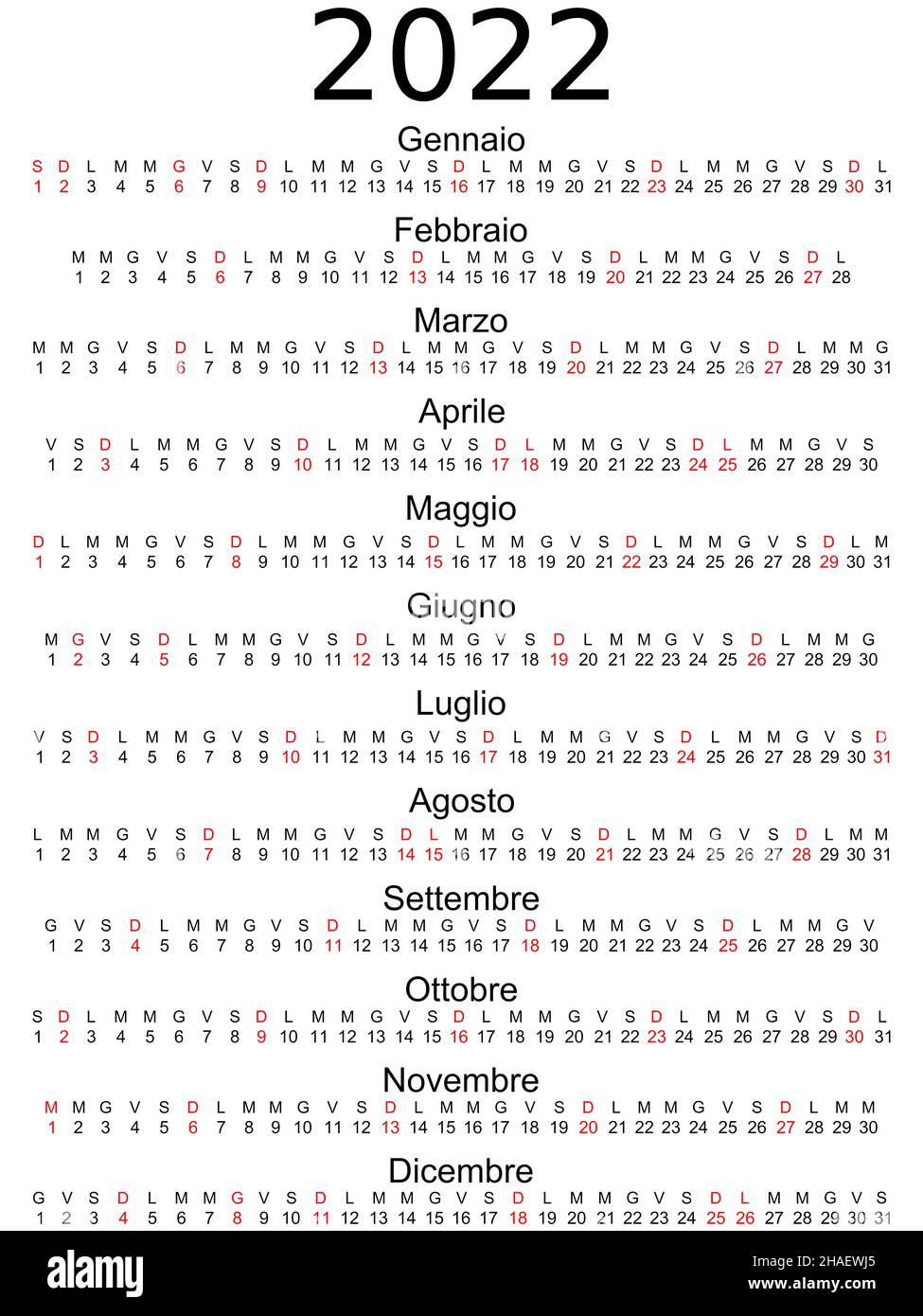 Italien Feiertage 2022