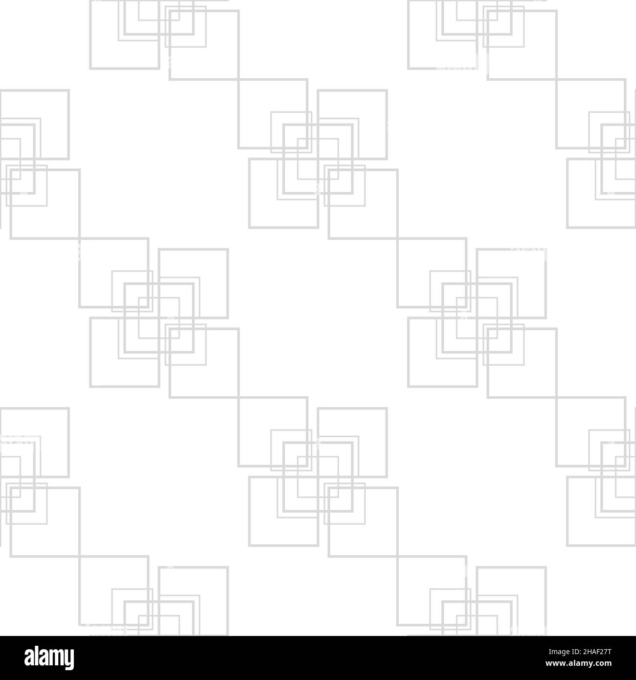 Einfaches geometrisches Vektor-Nahtloses Muster mit grauer Linienstruktur. Moderne nahtlose Mustertextur. Stock Vektor