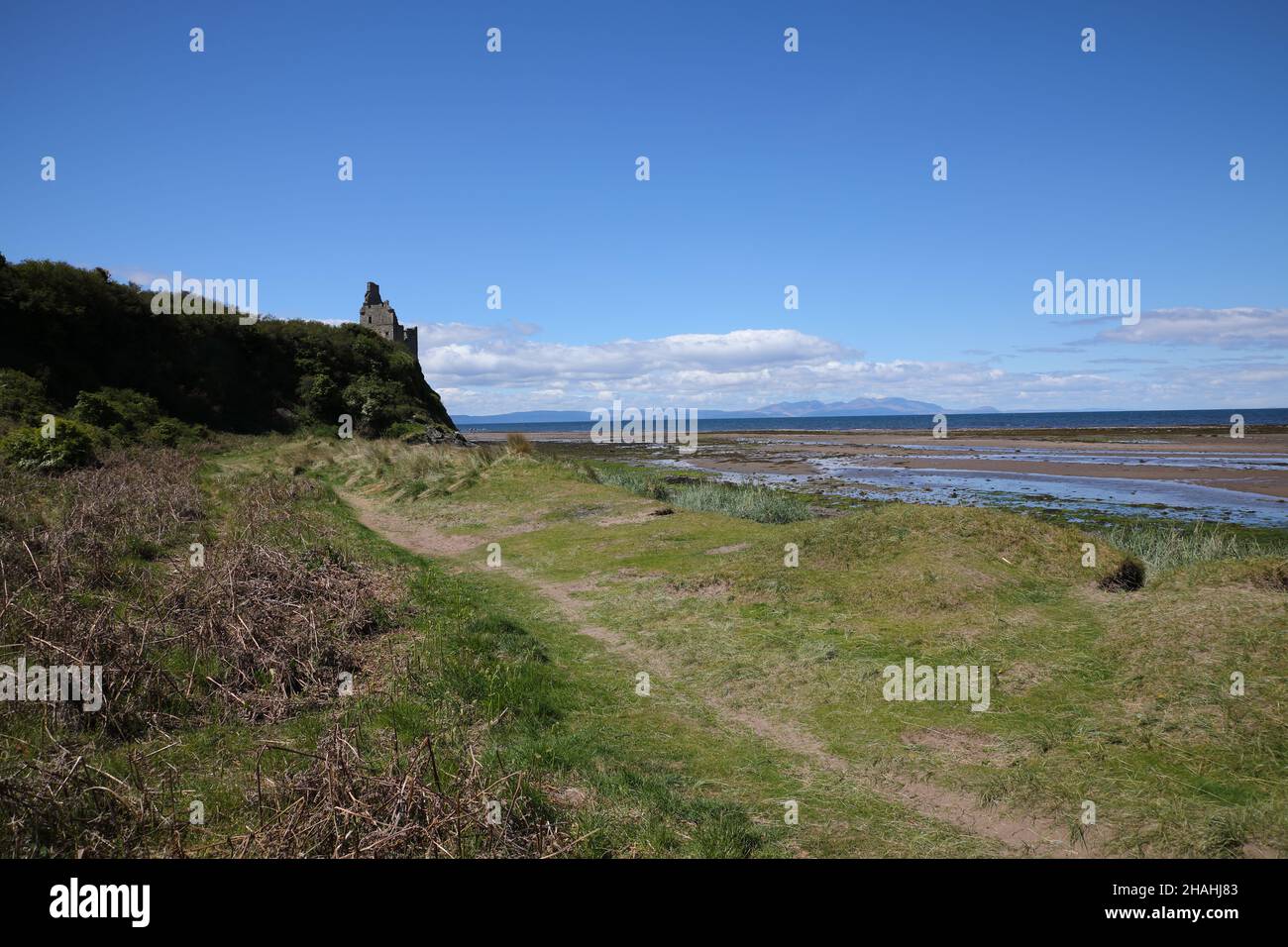 Greenan Castle, Ayr Stockfoto
