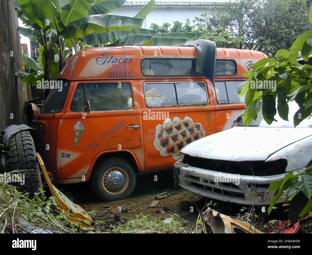 VW EIS VAN DOUALA KAMERUN SONY MAVICA FRÜHEN DIGITALEN 2004 Stockfoto