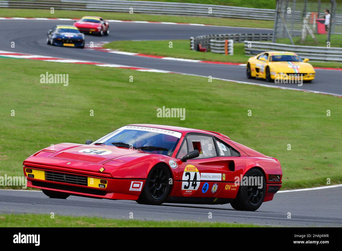 Gary Culver, Ferrari 328 GTB, Pirelli Ferrari Formula Classic, organisiert vom Ferrari Club of Great Britain, Festival Italia, Brands Hatch, Fawkham, Stockfoto