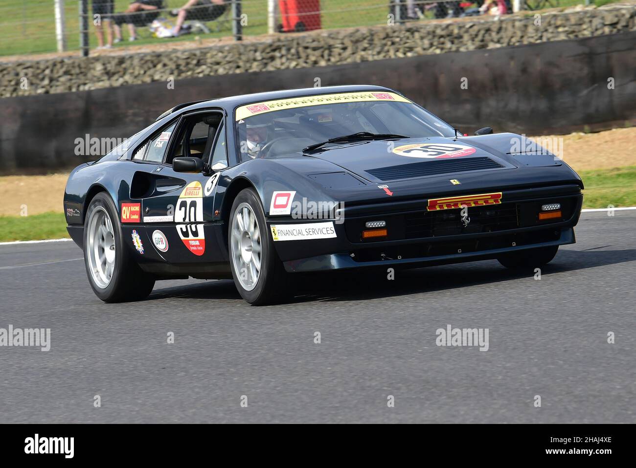 Peter Fisk, Ferrari 328 GTB, Pirelli Ferrari Formula Classic, organisiert vom Ferrari Club of Great Britain, Festival Italia, Brands Hatch, Fawkham, Stockfoto