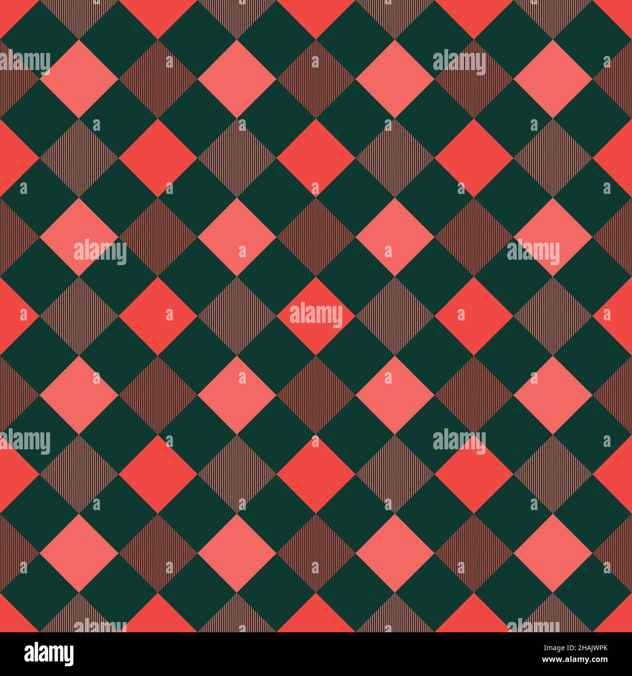 Vektorgrafik mit traditionellem nahtlosem Gingham-Muster. Stock Vektor