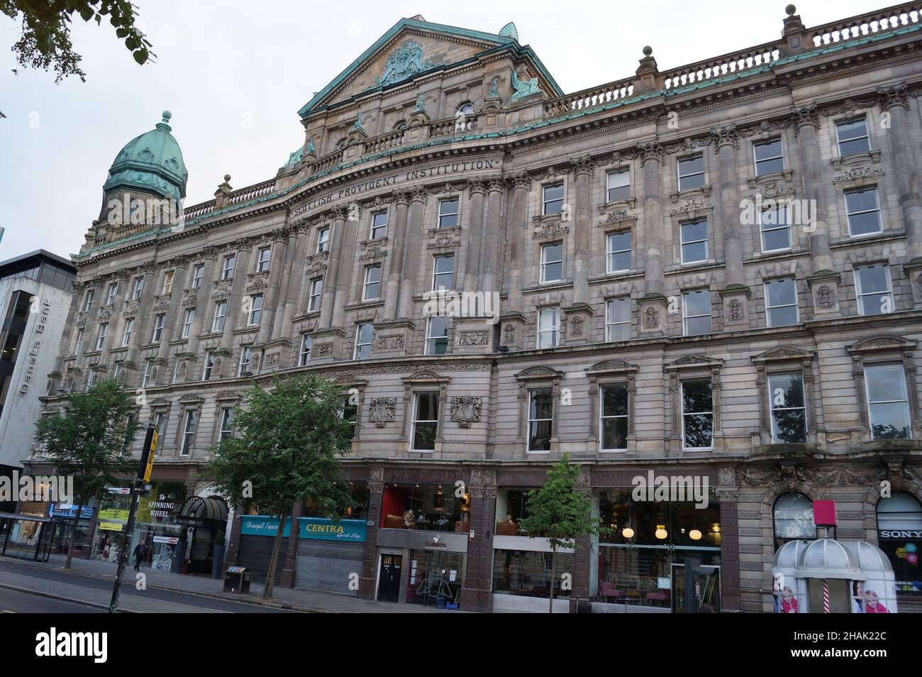 Belfast, Nordirland: Blick auf die Fassade des Gebäudes der Scottish Provident Institution Stockfoto