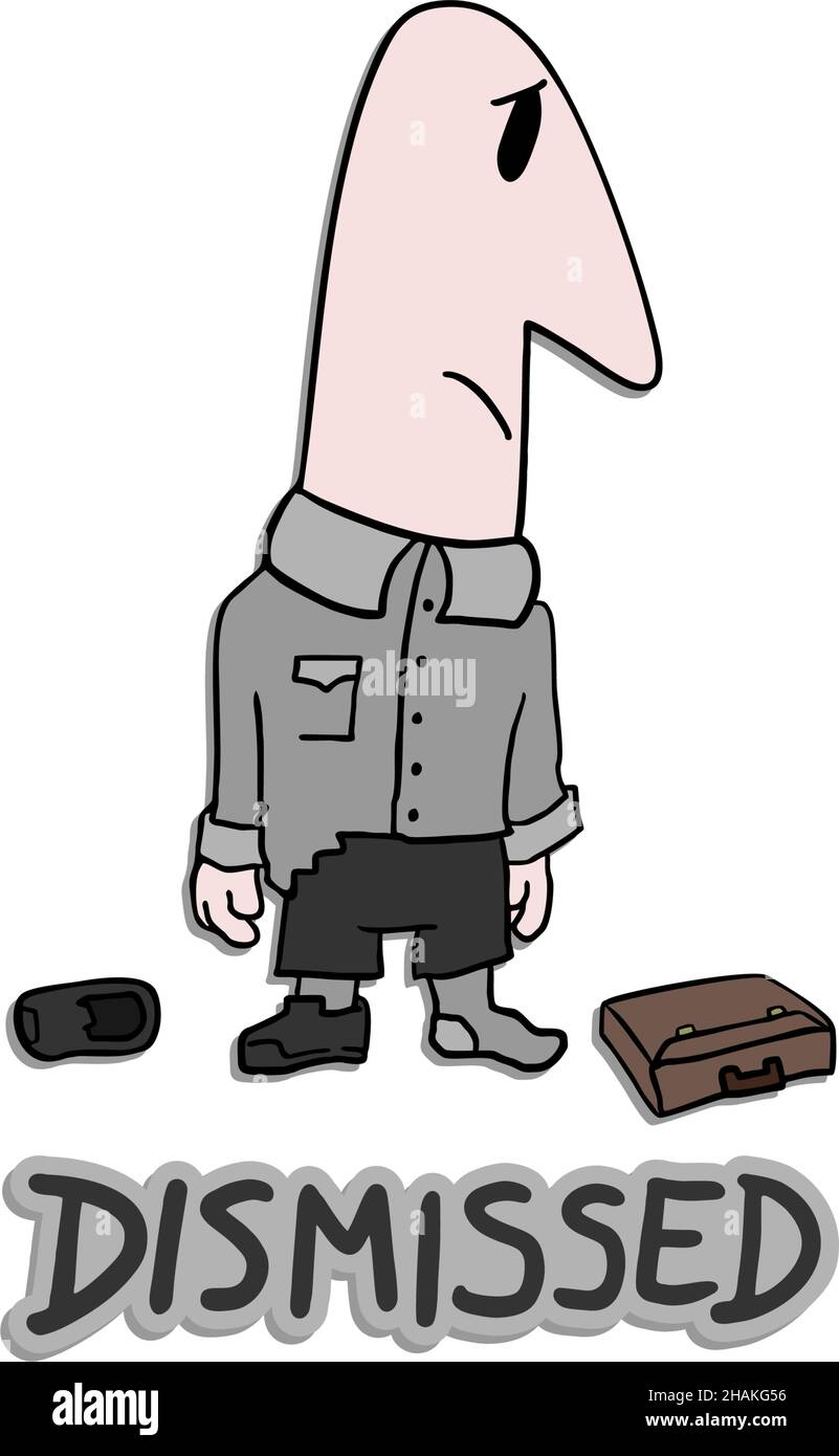 Entlassenen Mann Stock Vektor