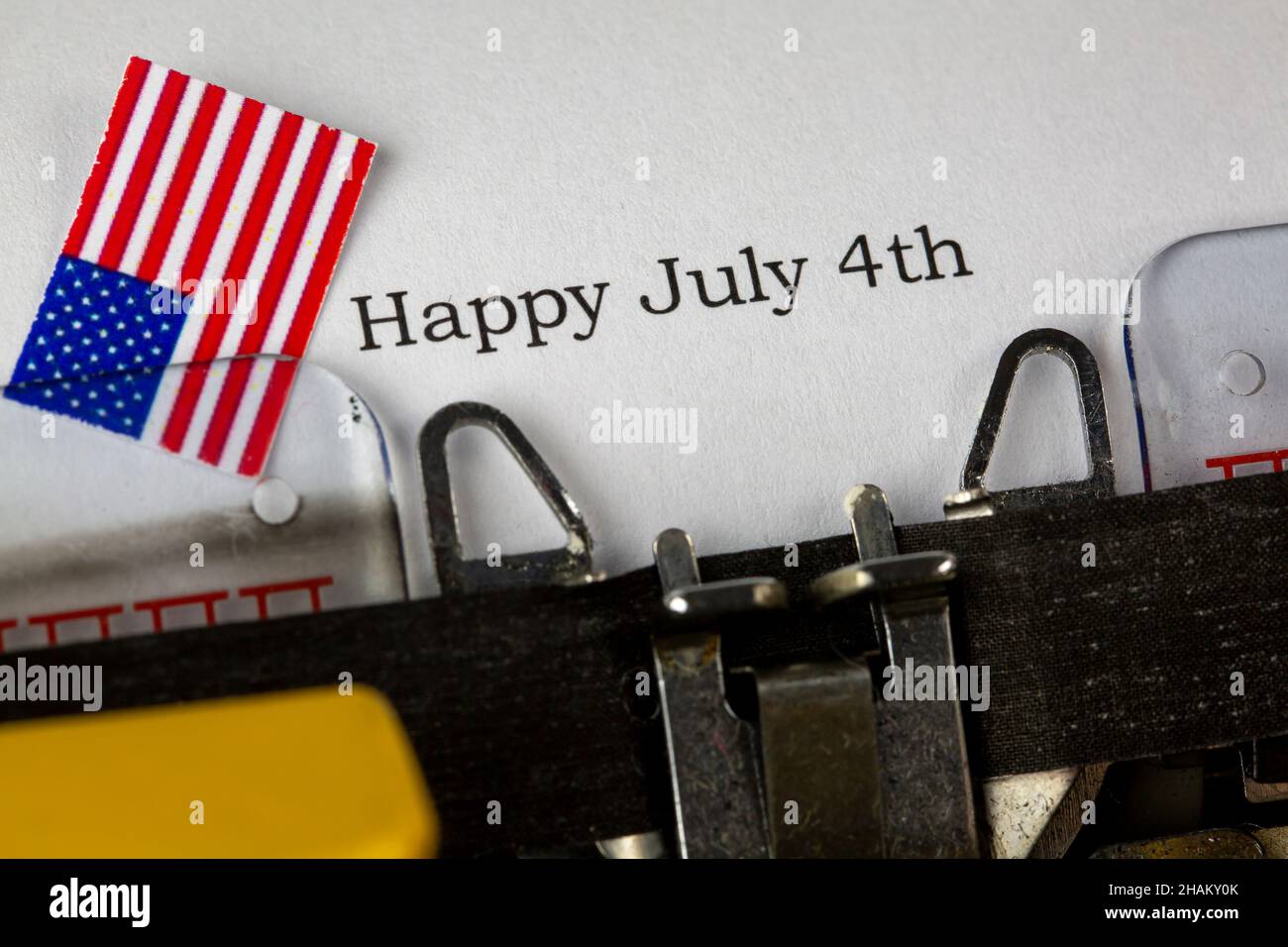 Happy Fourth of July - Unabhängigkeitstag Stockfoto