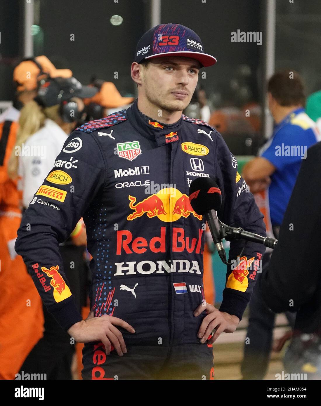 Abu Dhabi, Vereinigte Arabische Emirate. 11th Dez 2021. Motorsport: Formel-1-Weltmeisterschaft, Großer Preis Von Abu Dhabi, Qualifying. Pole Position für Max Verstappen aus den Niederlanden vom Team Red Bull Kredit: Hasan Bratic/dpa/Alamy Live Nachrichten Stockfoto