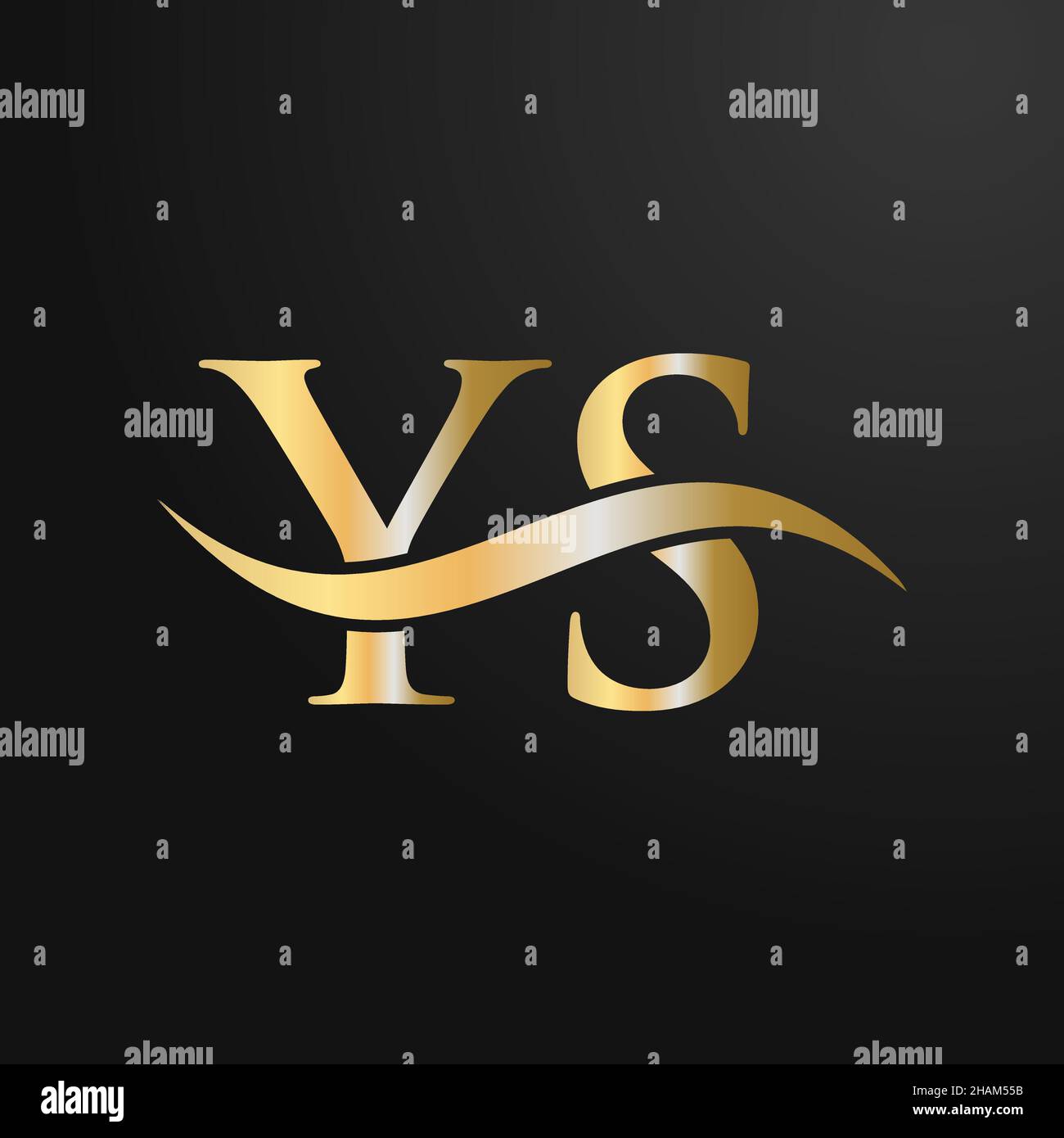 Design-Vorlage für YS-Logo. YS, Y S Buchstabe Logo modern, flach, minimalistisch, Geschäft, Firmenzeichen Stock Vektor