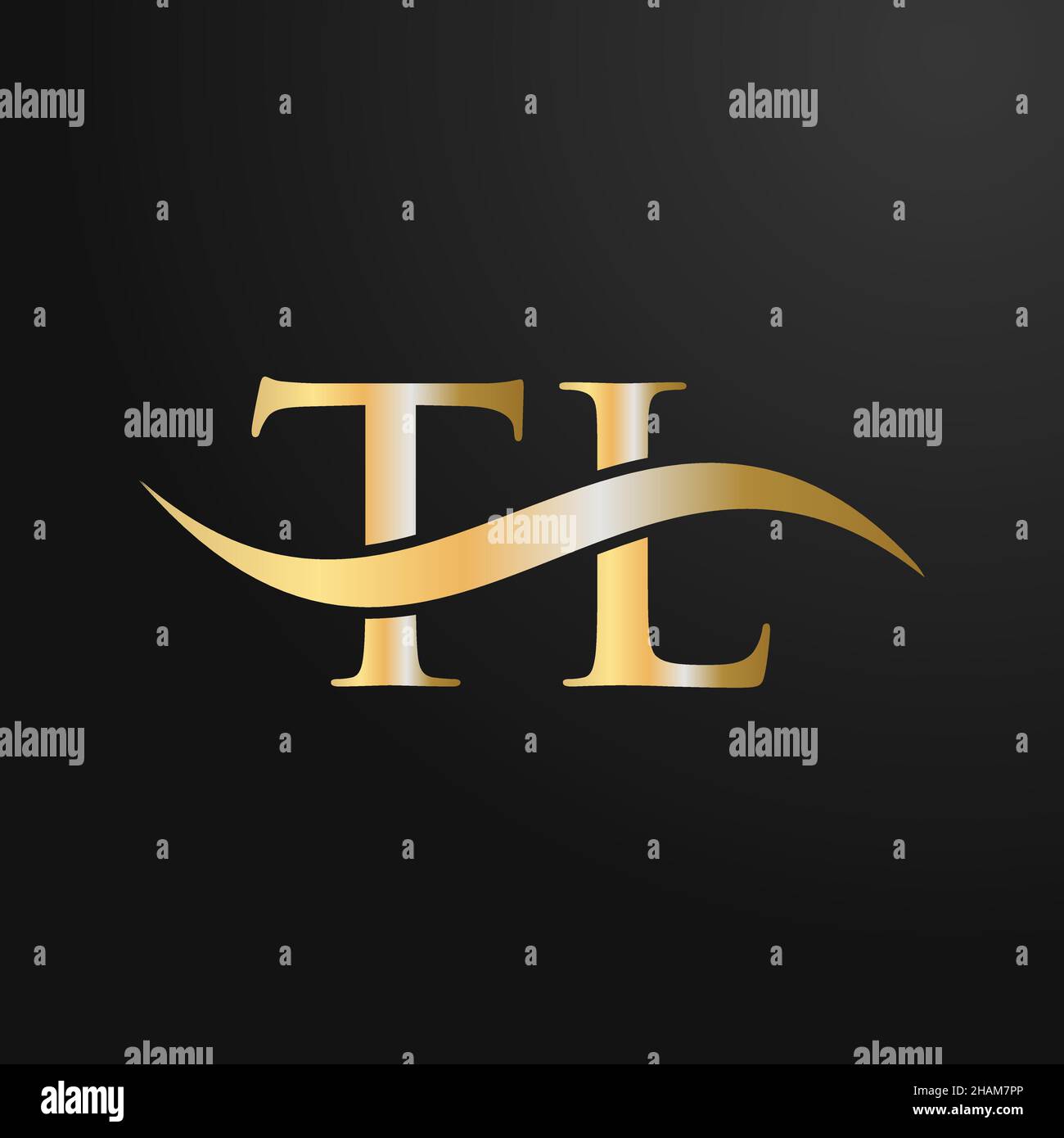 Design-Vorlage für TL-Logo. TL, T L Buchstabe Logo modern, flach, minimalistisch, Geschäft, Firmenzeichen Stock Vektor