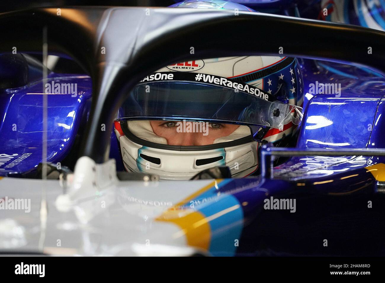 14.12.2021, Yas Marina Circuit, Abu Dhabi, Formel-1-Testfahrten, im Bild Logan Sargeant (USA), Williams Racing Stockfoto