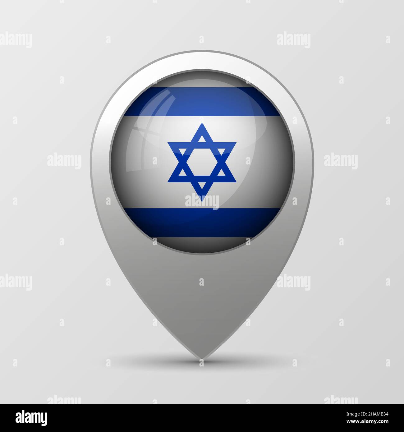 EPS10 Vektor Patriotischer Hintergrund mit Israel Flaggen Farben. Ein Element der Wirkung für die Verwendung, die Sie daraus machen möchten. Stock Vektor