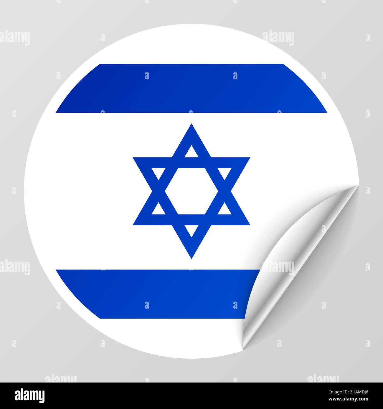 EPS10 Vektor Patriotischer Hintergrund mit Israel Flaggen Farben. Ein Element der Wirkung für die Verwendung, die Sie daraus machen möchten. Stock Vektor