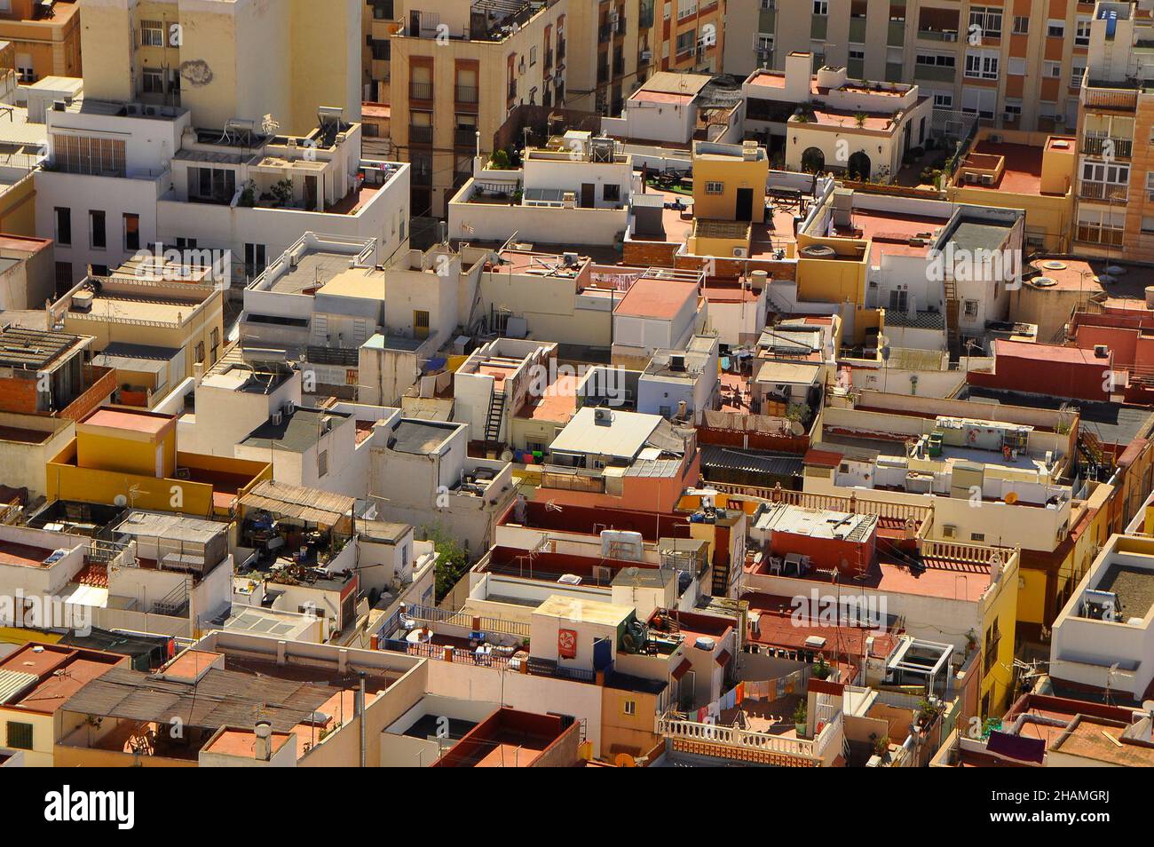 Stadtblick Almeria Andalucia Spanien Stockfoto