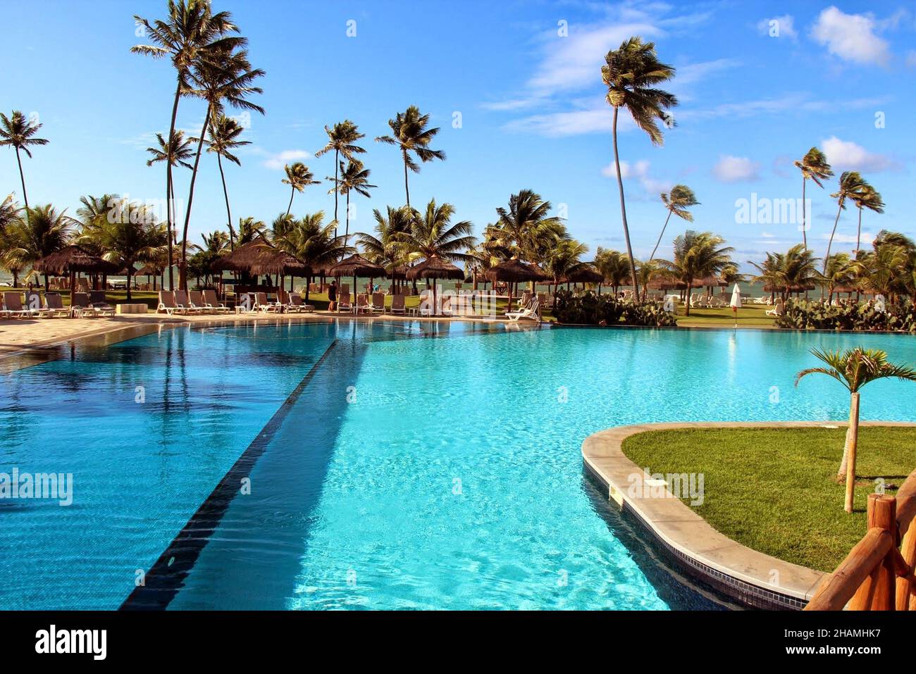 Vila Galé Resort: Schwimmbad, Resort im Nordosten von Brasilien - Camaçari- Bahia- Brasilien, Stockfoto