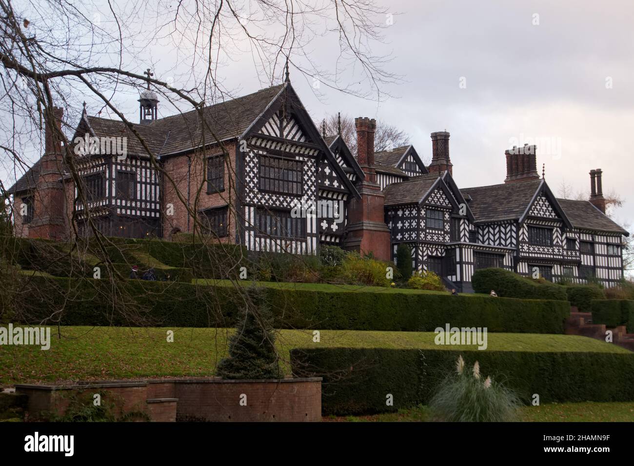 Bramall Hall, Bramall Park, Stockport, Großbritannien Stockfoto