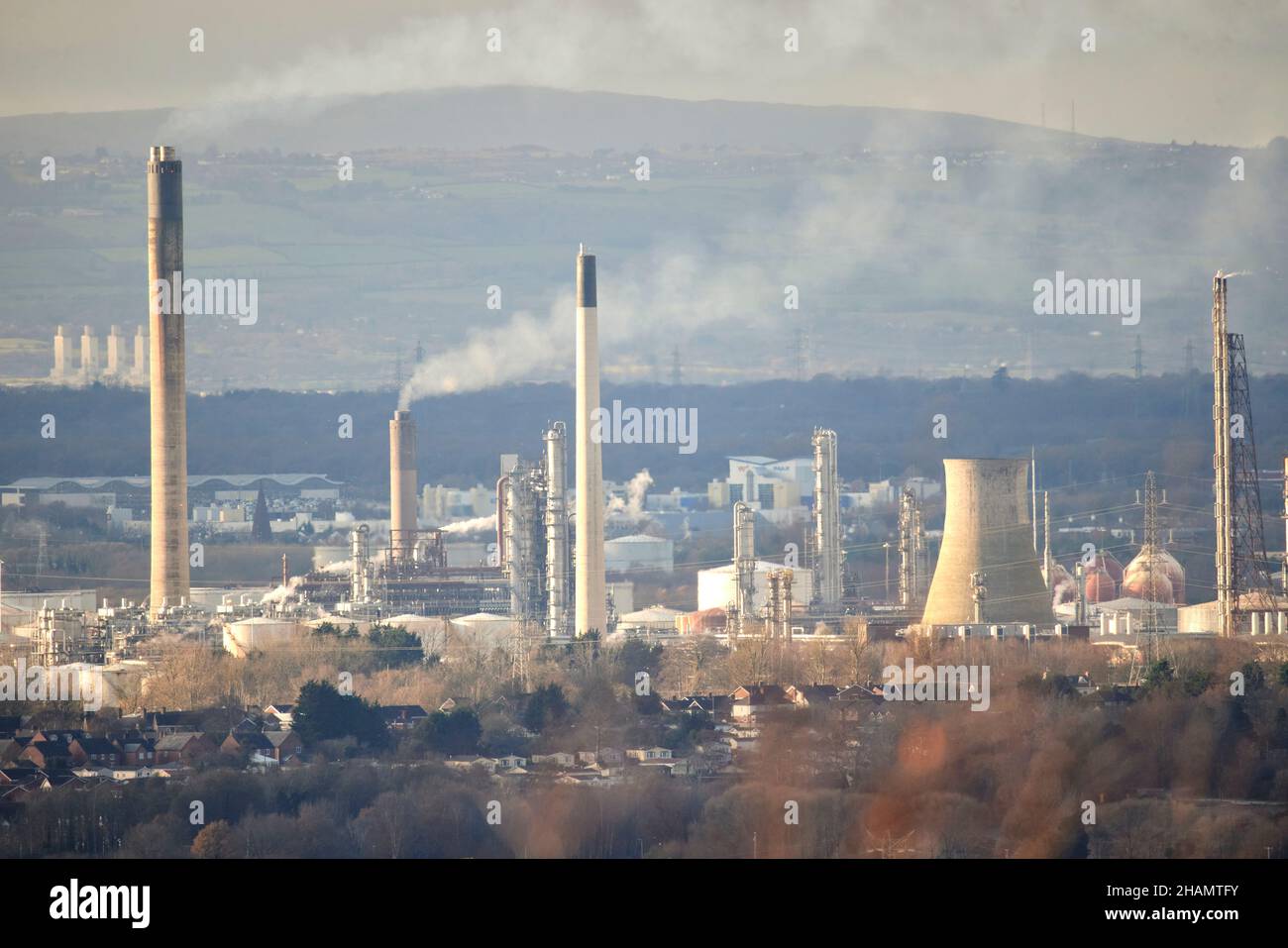 Stanlow Raffinerie, Ellesmere Port Stockfoto