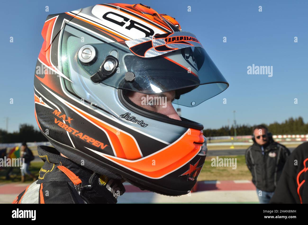 Max Verstappen, niederländischer Formel-1-Fahrer Red Bull Racing, hier bei La Conca, Lecce, Italien, ITA in der WSK Euro Series 2013 zu sehen Stockfoto