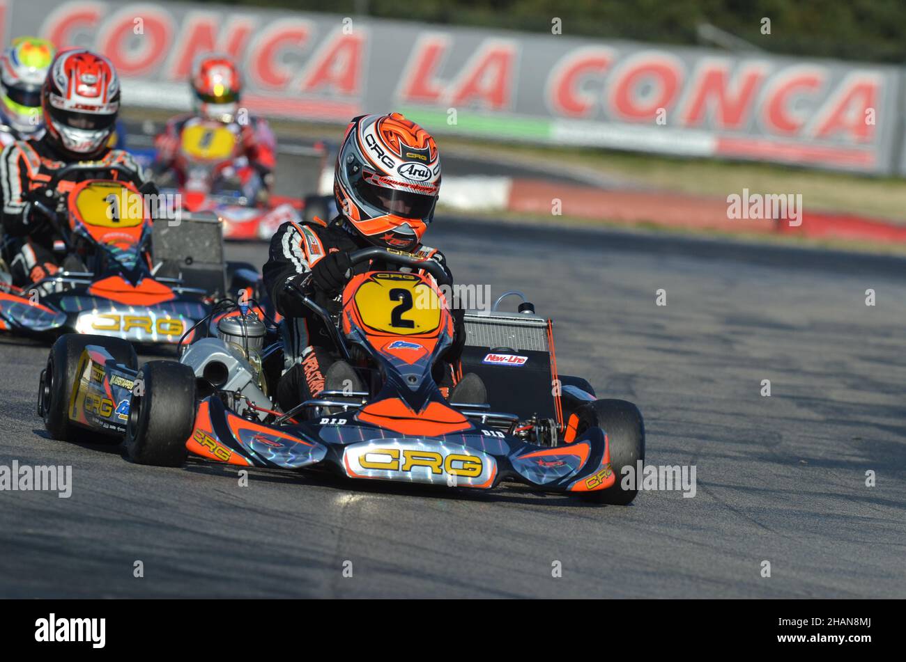 Max Verstappen, niederländischer Formel-1-Fahrer Red Bull Racing, hier bei La Conca, Lecce, Italien, ITA in der WSK Euro Series 2013 zu sehen Stockfoto