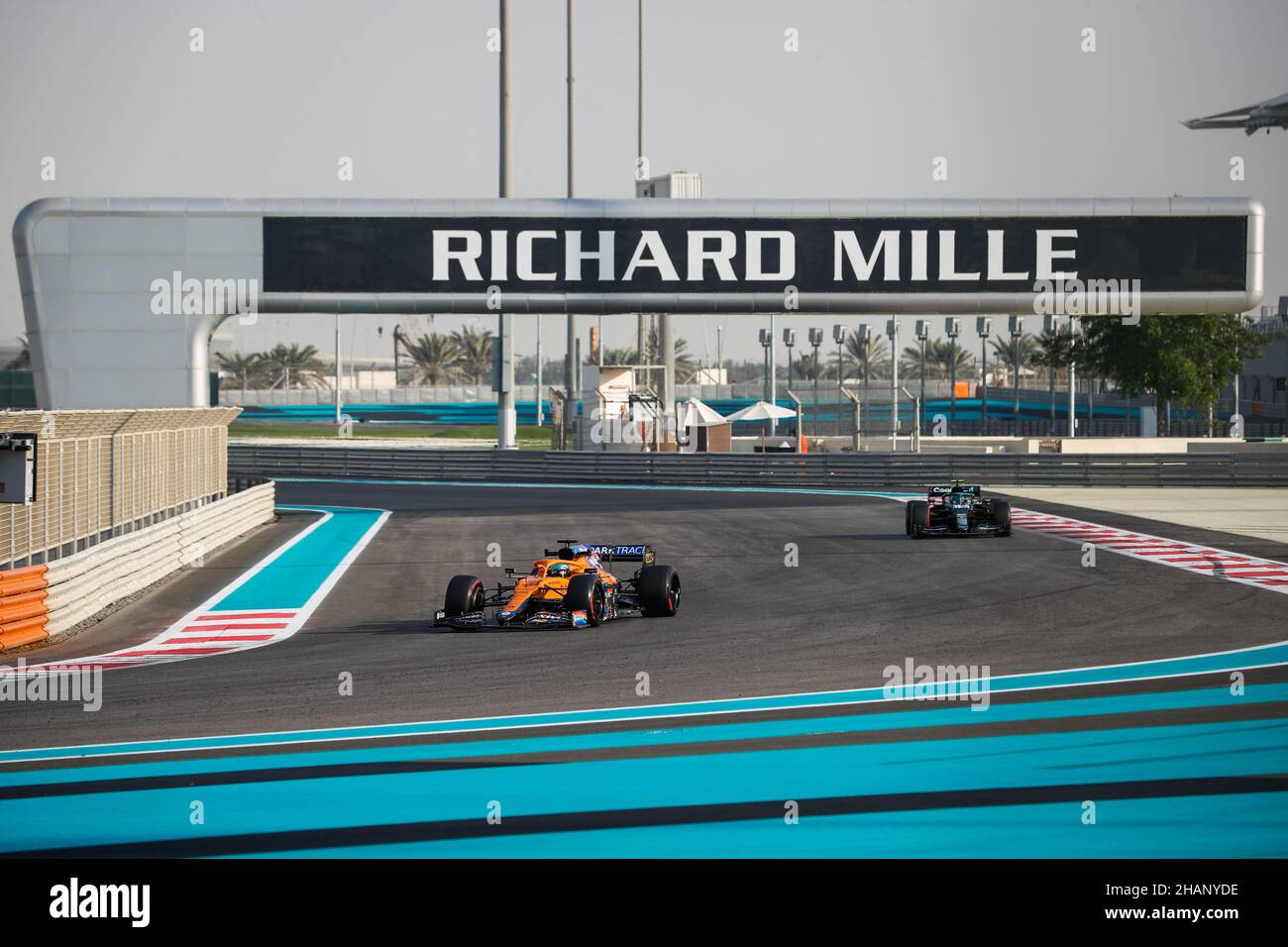 03 RICCIARDO Daniel (aus), McLaren, Aktion während der Nachsaison-Tests 2021 vom 14. Bis 15. Dezember 2021 auf dem Yas Marina Circuit, auf der Insel Yas, Abu Dhabi - Foto: Antonin Vincent/DPPI/LiveMedia Stockfoto