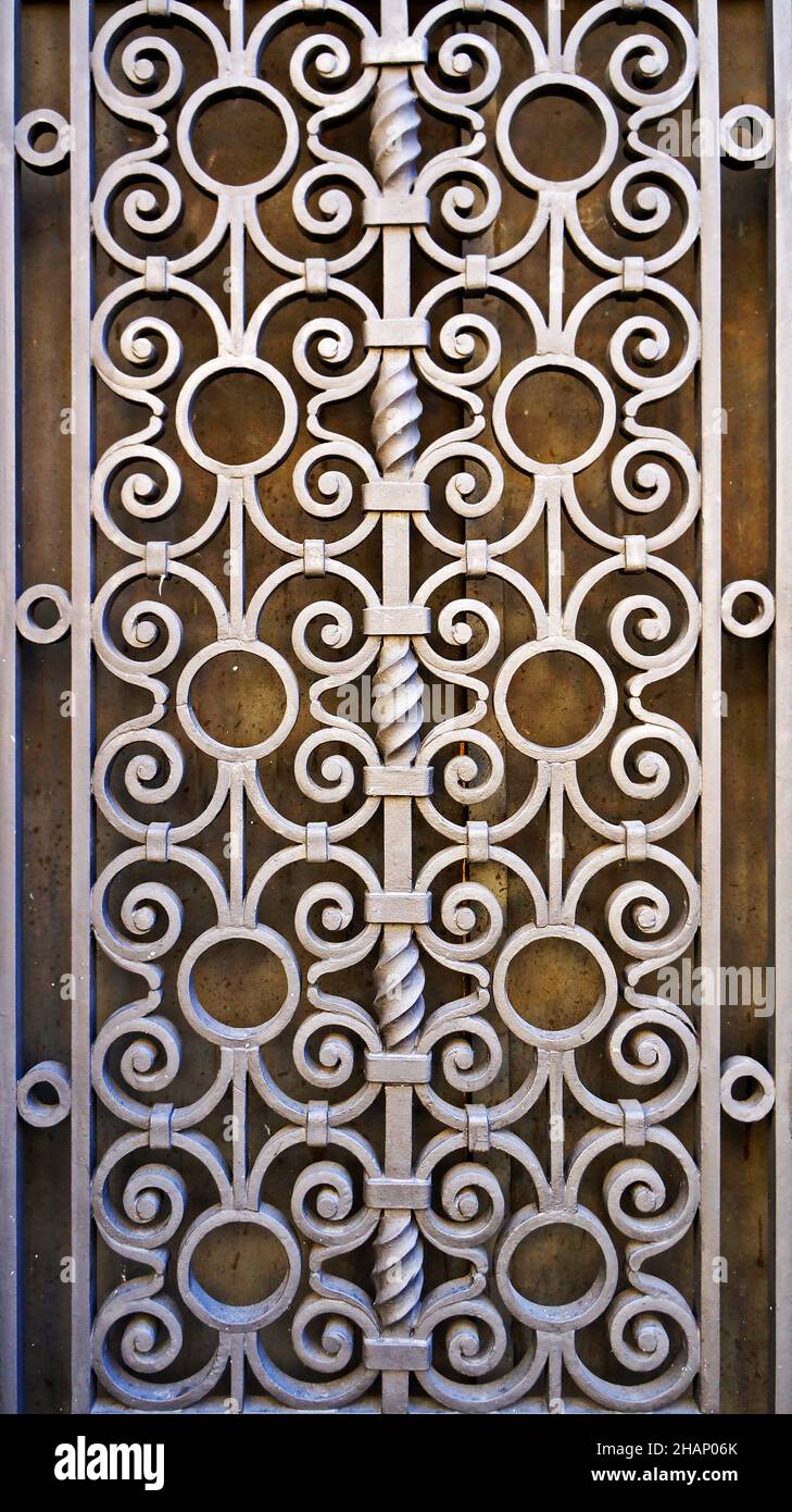 Details zum Art déco-Tor, im Zentrum von Rio Stockfoto