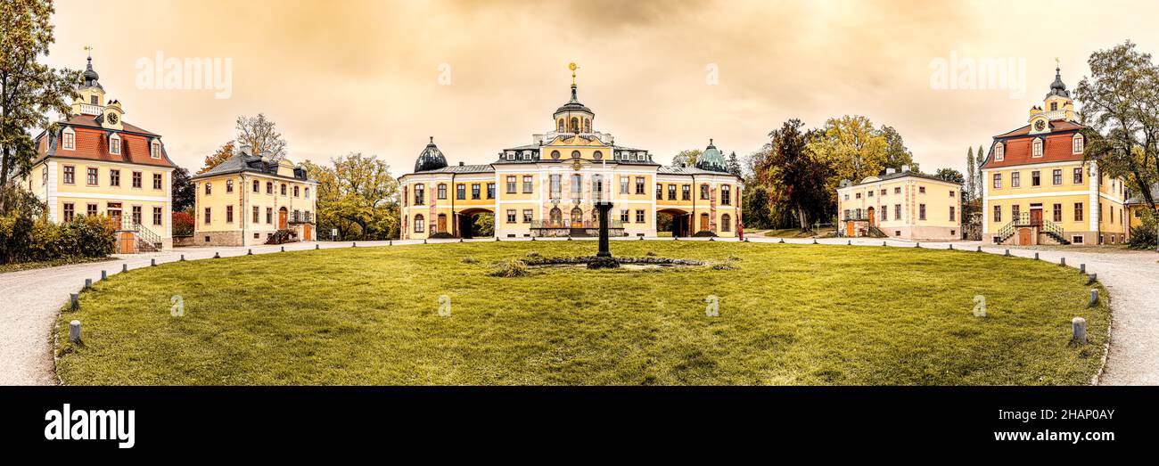 Schloss Belvedere in Weimar, Thüringen, Deutschland. Stockfoto