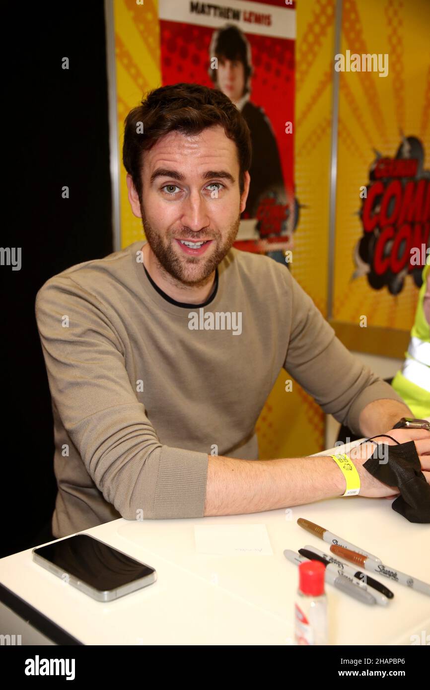 DEU, Deutschland, Dortmund, 04.12.21, Messe Dortmund Westfalenhallen, German Comic Con Dortmund 2021, Matthew Lewis (Harry Potter) Stockfoto