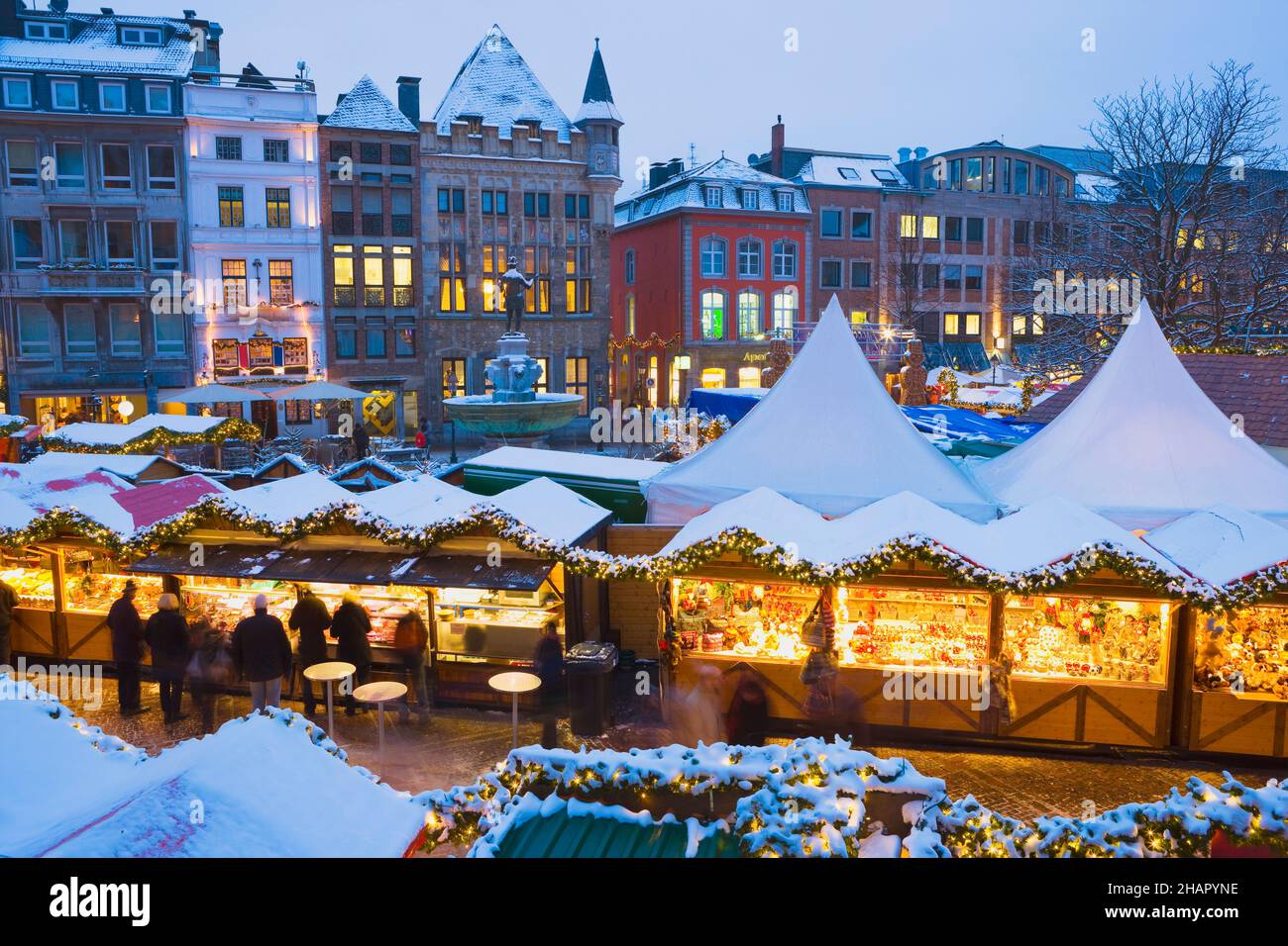 Weihnachtsmarkt, Aachen, Nordrhein-Westfalen, Deutschland Stockfoto