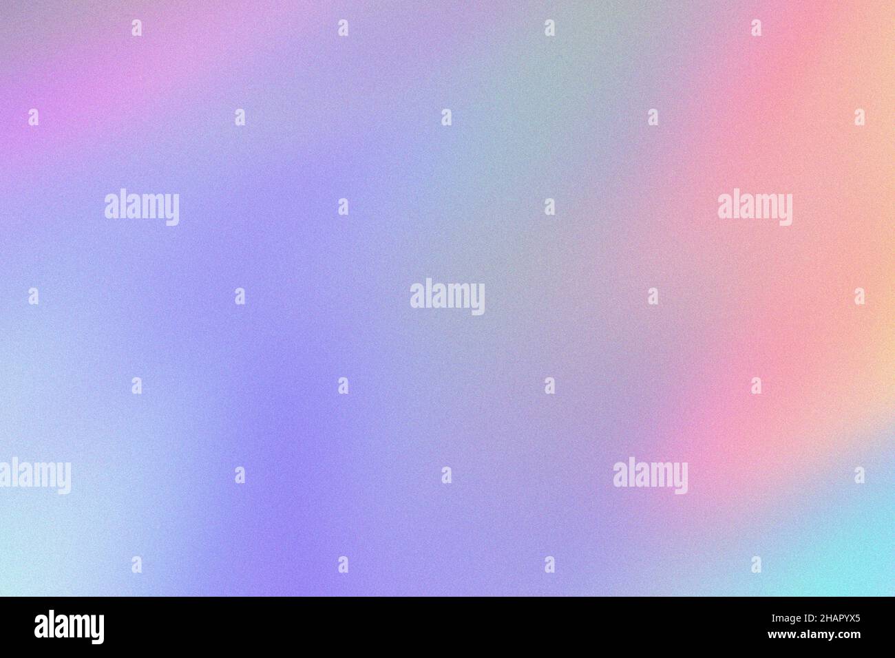 Abstrakter, holographischer Hintergrund mit unscharfem körnigem Verlauf in Pastelltönen Stockfoto