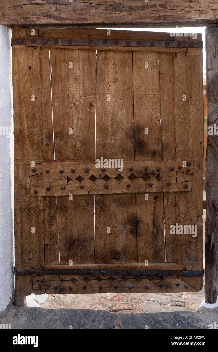 Eine alte Tür in Andalusien, Spanien Stockfoto