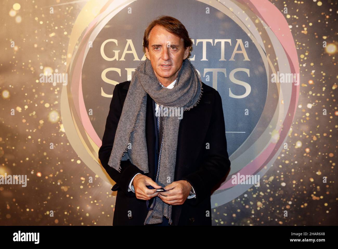 Mailand, Italien. 14th Dez 2021. Roberto Mancini während der Gazzetta Sports Awards 2021, Veranstaltungen in Mailand, Italien, Dezember 14 2021 Quelle: Independent Photo Agency/Alamy Live News Stockfoto