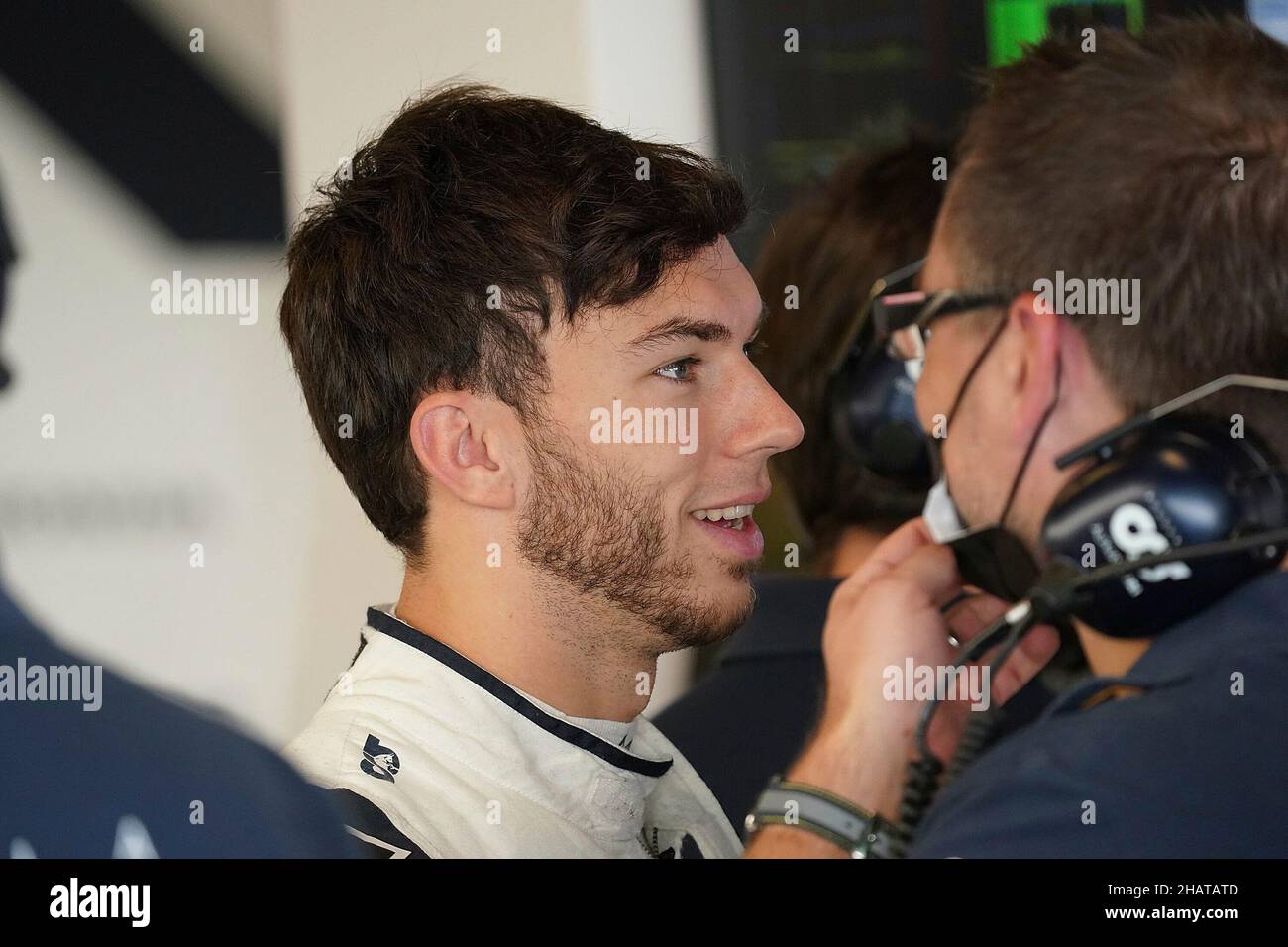 15.12.2021, Yas Marina Circuit, Abu Dhabi, Formel-1-Testfahrten, im Bild Pierre Gasly (FRA), Scuderia AlphaTauri Honda Stockfoto