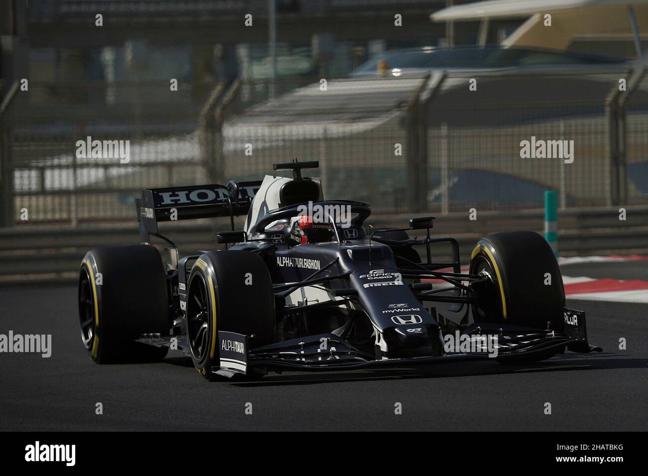 15.12.2021, Yas Marina Circuit, Abu Dhabi, Formel-1-Testfahrten, im Bild Pierre Gasly (FRA), Scuderia AlphaTauri Honda Stockfoto