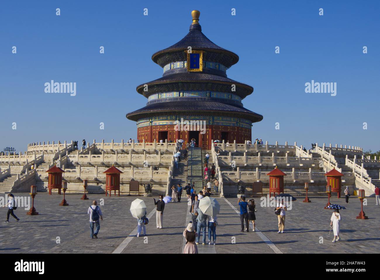 Gebetshalle für gute Ernten, Himmelstempel Peking September 2021 Stockfoto
