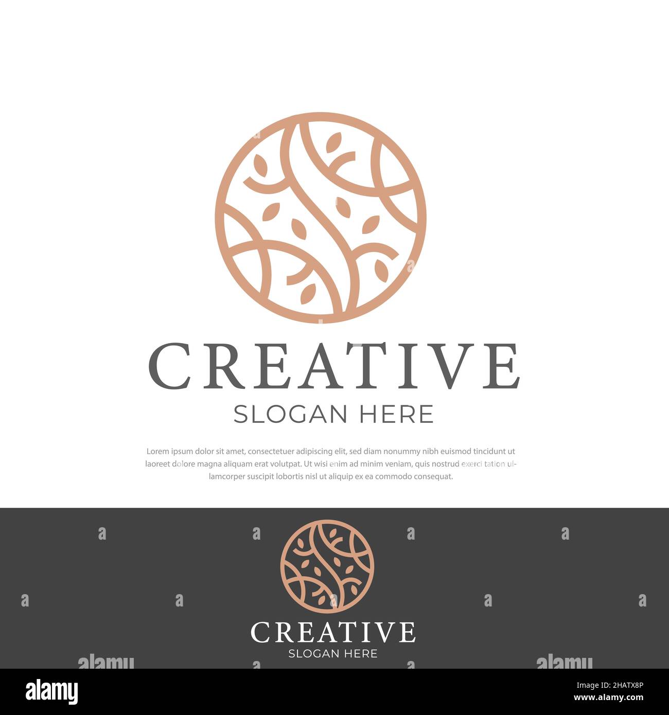 Naturbaum einfaches Symbol Logo.Vektor Design, Symbol, Premium Naturbaum Design Vorlage Symbol Stock Vektor