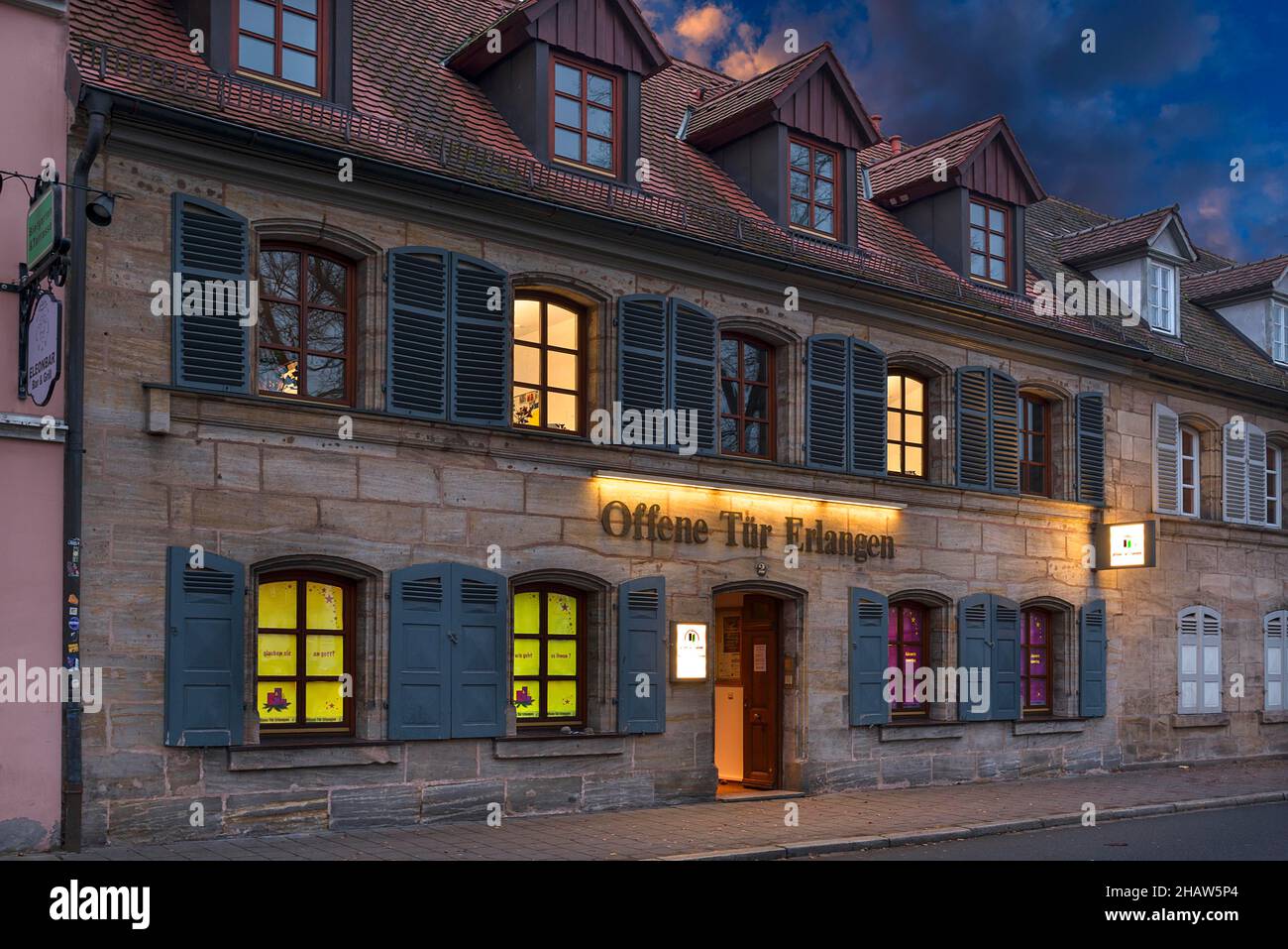 Open Door House, Pastoral- und Beratungszentrum, Erlangen, Mittelfranken, Bayern, Deutschland Stockfoto