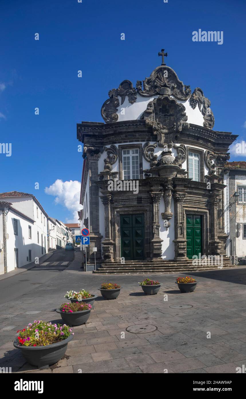 Kirche Espirito Santo, Ribeira Grande, Sao Miguel, Azoren, Portugal Stockfoto