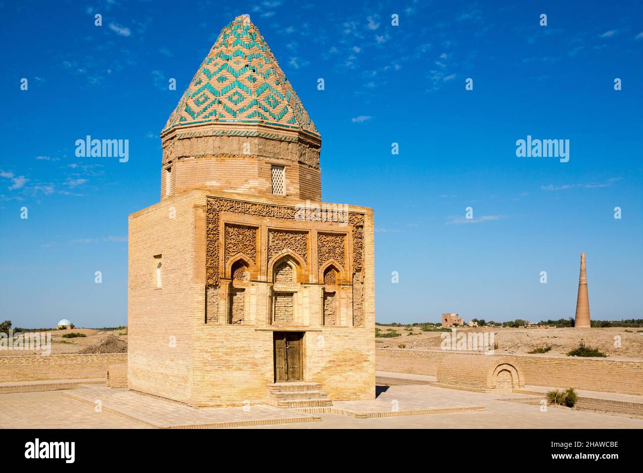 Mausoleum von Il-Arslan, Konya Urgench, Turkmenistan, Konya Urgench, Turkmenistan Stockfoto