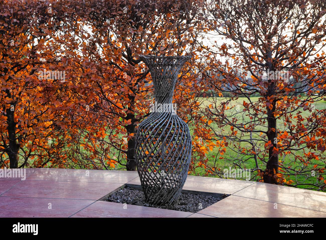 Vase im Herbst parkÐ± Krasnodar, Russland Stockfoto