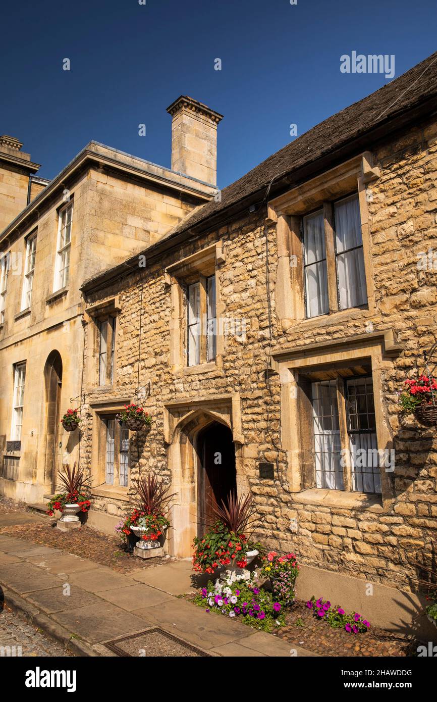 Großbritannien, England, Lincolnshire Stamford, 16 Barn Hill, C12th ehemaliges Pfarrhaus Stockfoto