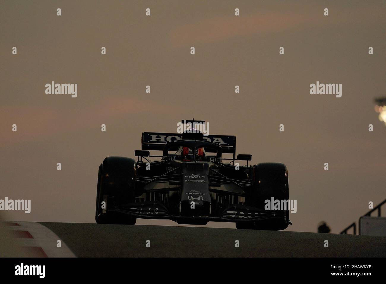 15.12.2021, Yas Marina Circuit, Abu Dhabi, Formel-1-Testfahrten, im Bild Pierre Gasly (FRA), Scuderia AlphaTauri Honda Stockfoto