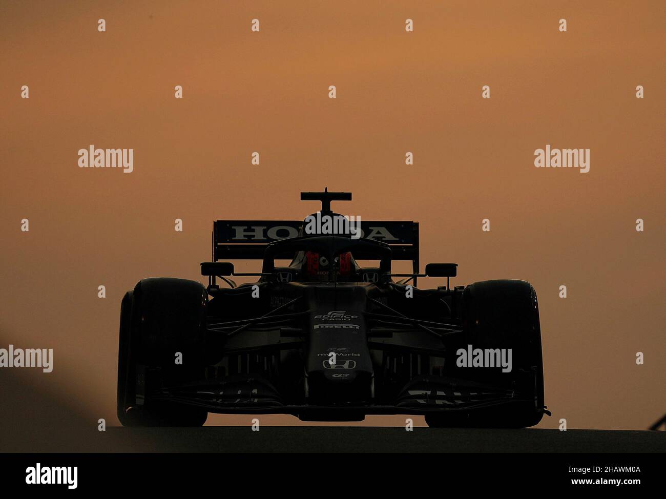 15.12.2021, Yas Marina Circuit, Abu Dhabi, Formel-1-Testfahrten, im Bild Pierre Gasly (FRA), Scuderia AlphaTauri Honda Stockfoto