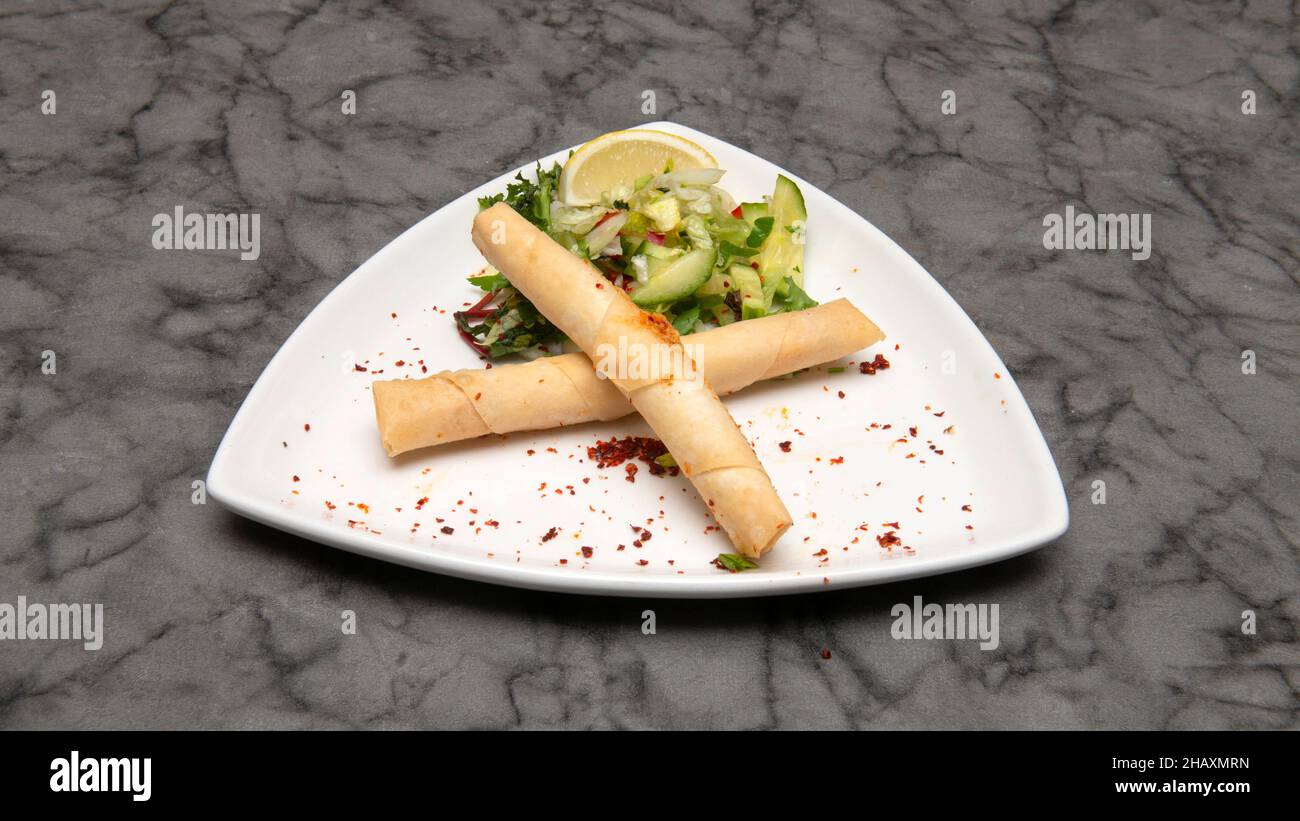 Sigara Boregi Türkisches Essen Stockfoto