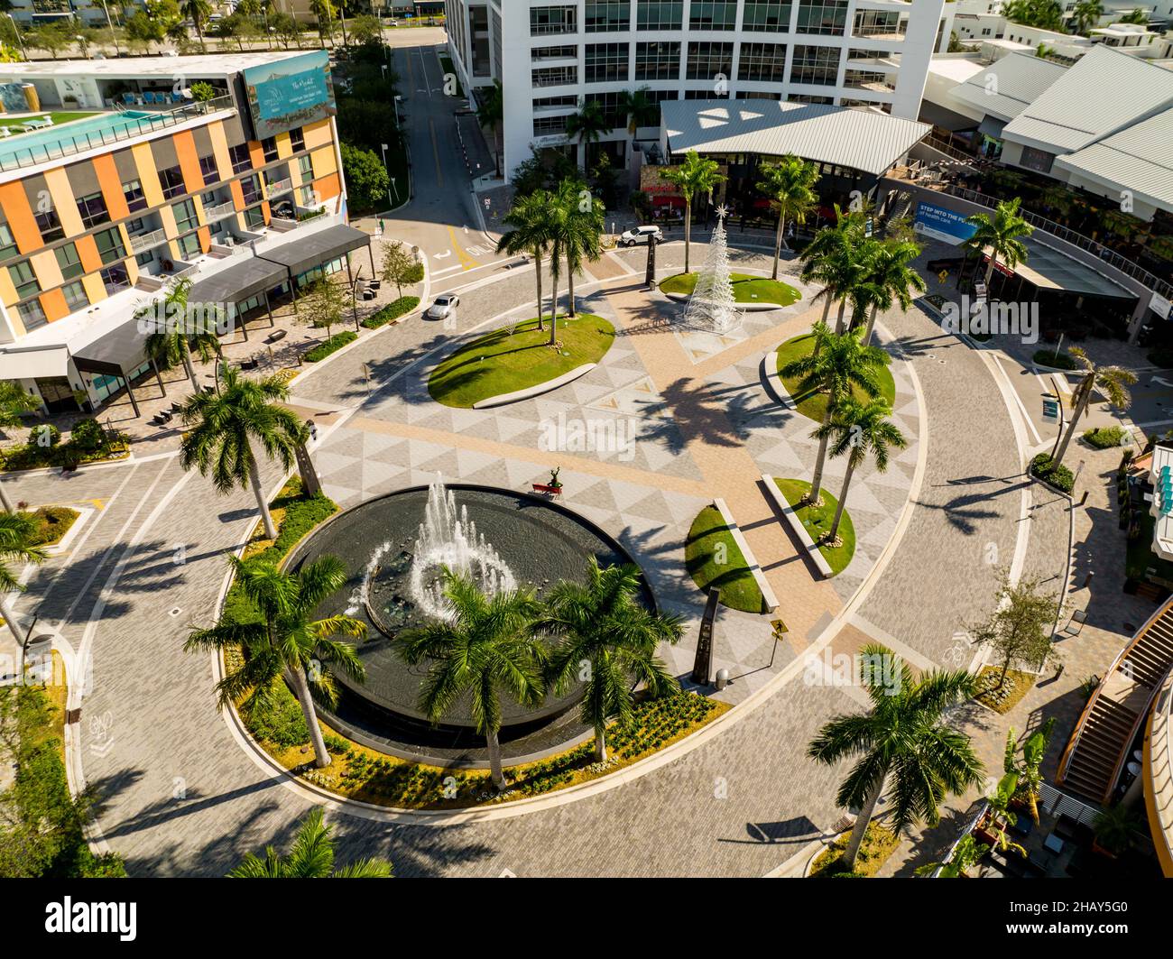 Luftaufnahme von Doral CityPlace Stockfoto